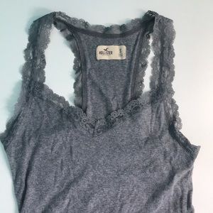 hollister lace trim cami